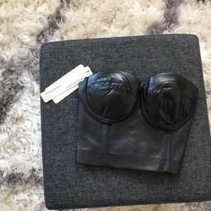Super fun leather top